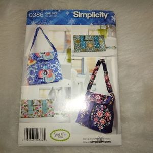 SIMPLICITY 0386 Sweet Pea Totes, 2 bags and a clutch
